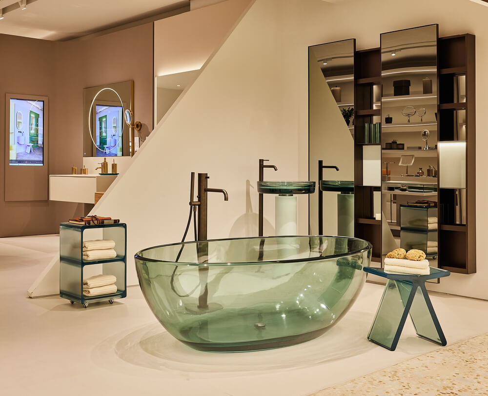 Banheira de Resina Transparente: luxo e sofisticação